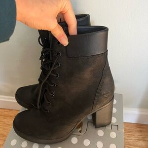 Timberland Women's Black Lace-Up Boots